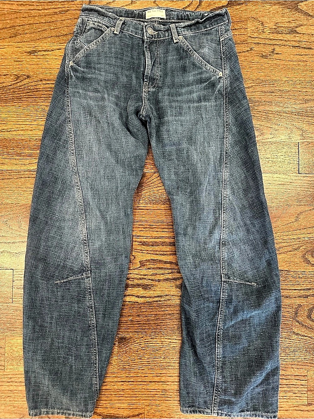 We The Free Straight Leg Jeans Waist 26 Blue